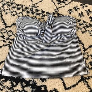 Aerie navy striped tankini top